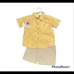 Free Planet Tropical Toddler Boy Shorts Outfit B5